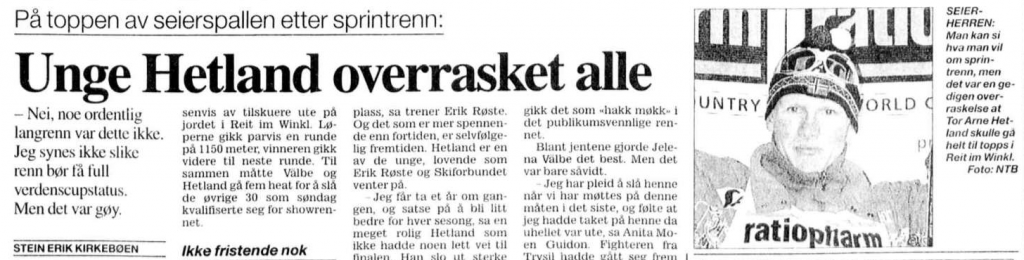 Faksimile Aftenposten 6.2.1996