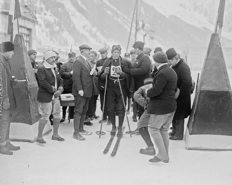 Bilde av Thorleif Haug fra femmila i Chamonix i 1924